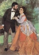 Pierre-Auguste Renoir The Painter Sisley and his Wife USA oil painting artist